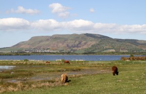 View towards Kinneston Craigs