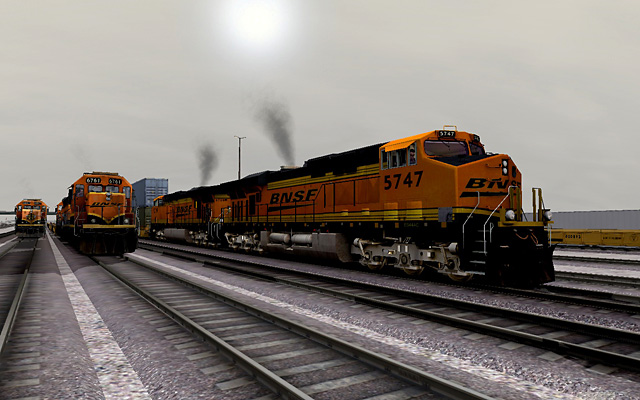 BNSF ES44AC 5747 at San Bernadino