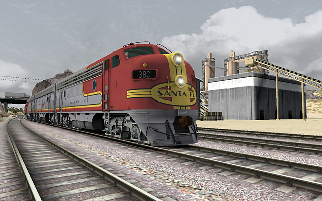 Santa Fe F7 38C at Victorville