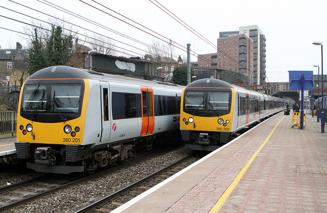 Passing Heathrow Connect Services at West Ealing.