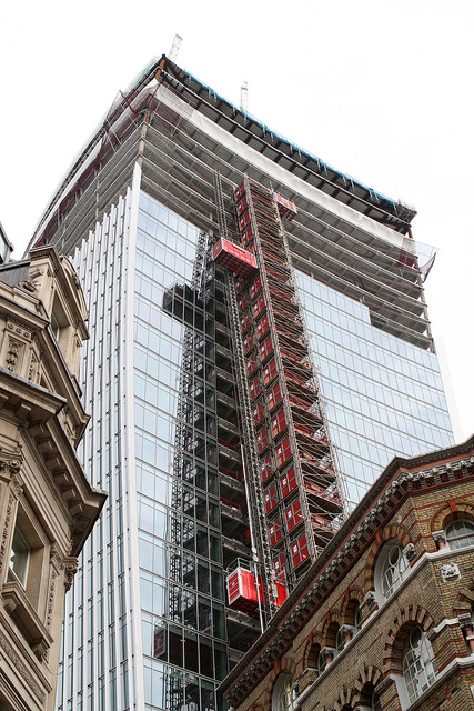 20 Fenchurch Street - Designed by Rafael Viñoly - Under construction.