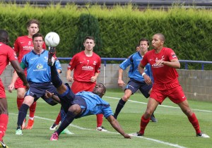 Leon attempts a Bicycle Kick