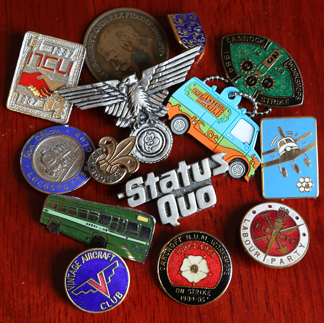 A small selection of artifacts from the many that can be found loitering in corners of our house.