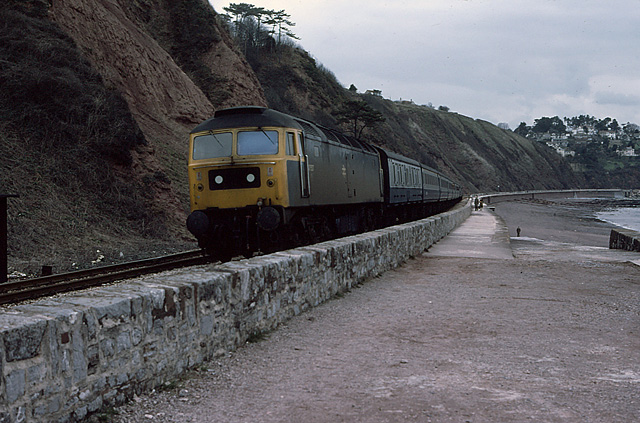 47537 at Sprey Point, Teignmouth (31APR79)