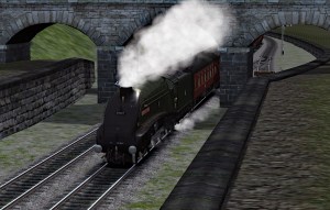 60009 accelerating away from Shildon