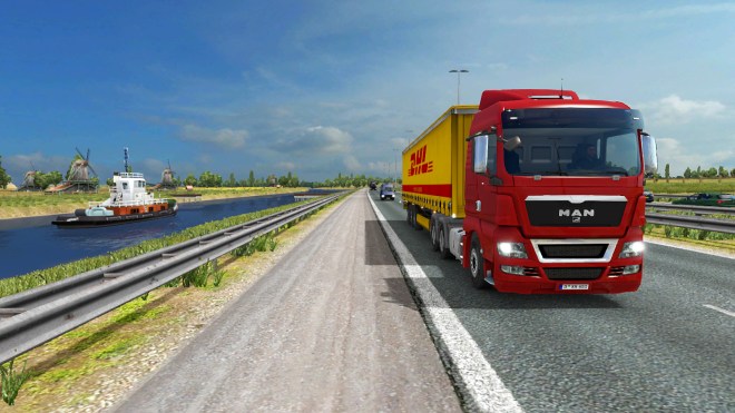 DHL approaching Rotterdam