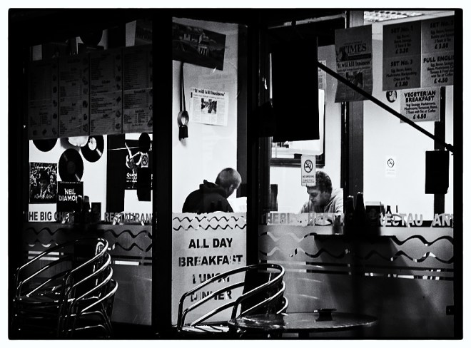 Early customers for the All Day Breakfast