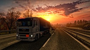 Sunset on The Berlin Ring Road.