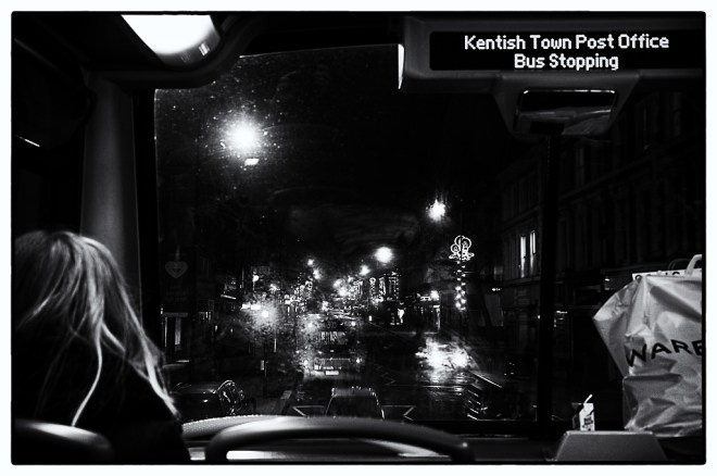Kentish Town from a late bus.