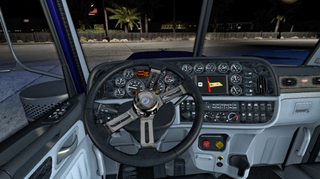 New Steering Creations wheel in place of the Peterbilt standard version.